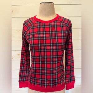 DRAPER JAMES Natalie Sweatshirt in Angie Plaid